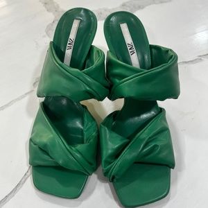Zara Green Sandals
